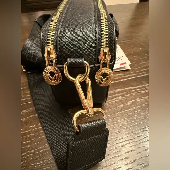 Valentino Orlandi Black and Gold Studded Crossbody Bag - Picture 8 of 13